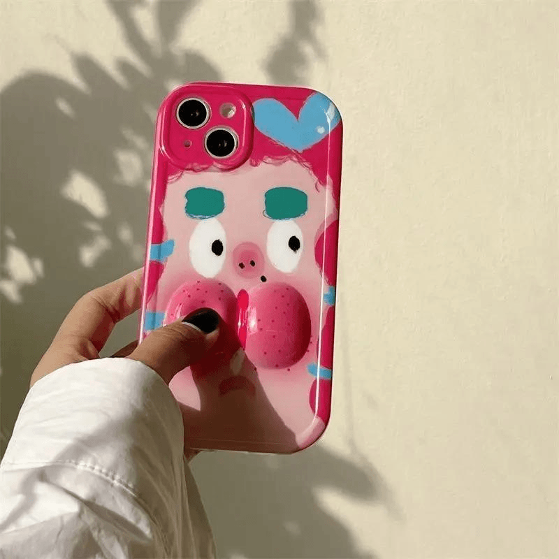 ins丑萌立体晒红女孩苹果13手机壳iPhone13promax软胶12女款11软