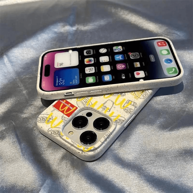 高颜值麦当劳小人iPhone13promax手机壳11适用苹果12小众14软7/8p
