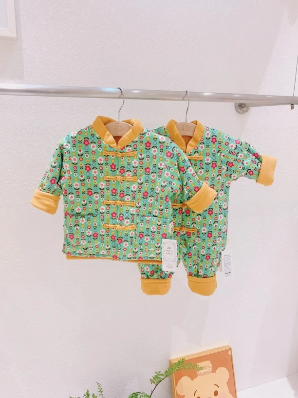 【丰乐&普罗 爱祖儿】 中式款后花园系列-200克中度棉 连体衣