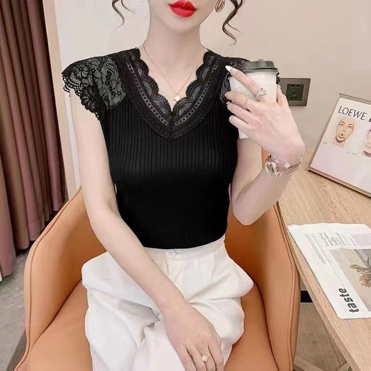 春夏蕾丝短袖女士