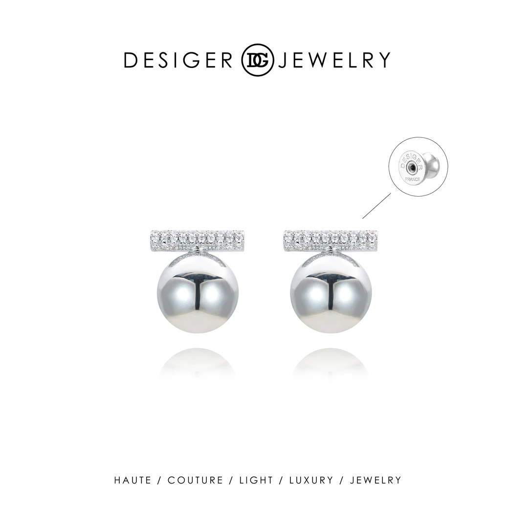 【暗夜明珠】限定 Desiger设计师款秋冬轻奢耳钉F3072