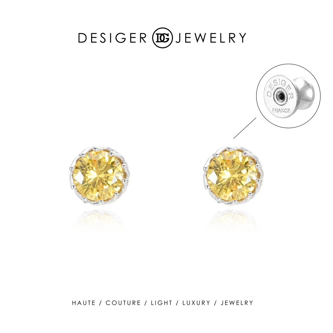 【落日入海】Desiger设计师款轻奢耳钉F0273