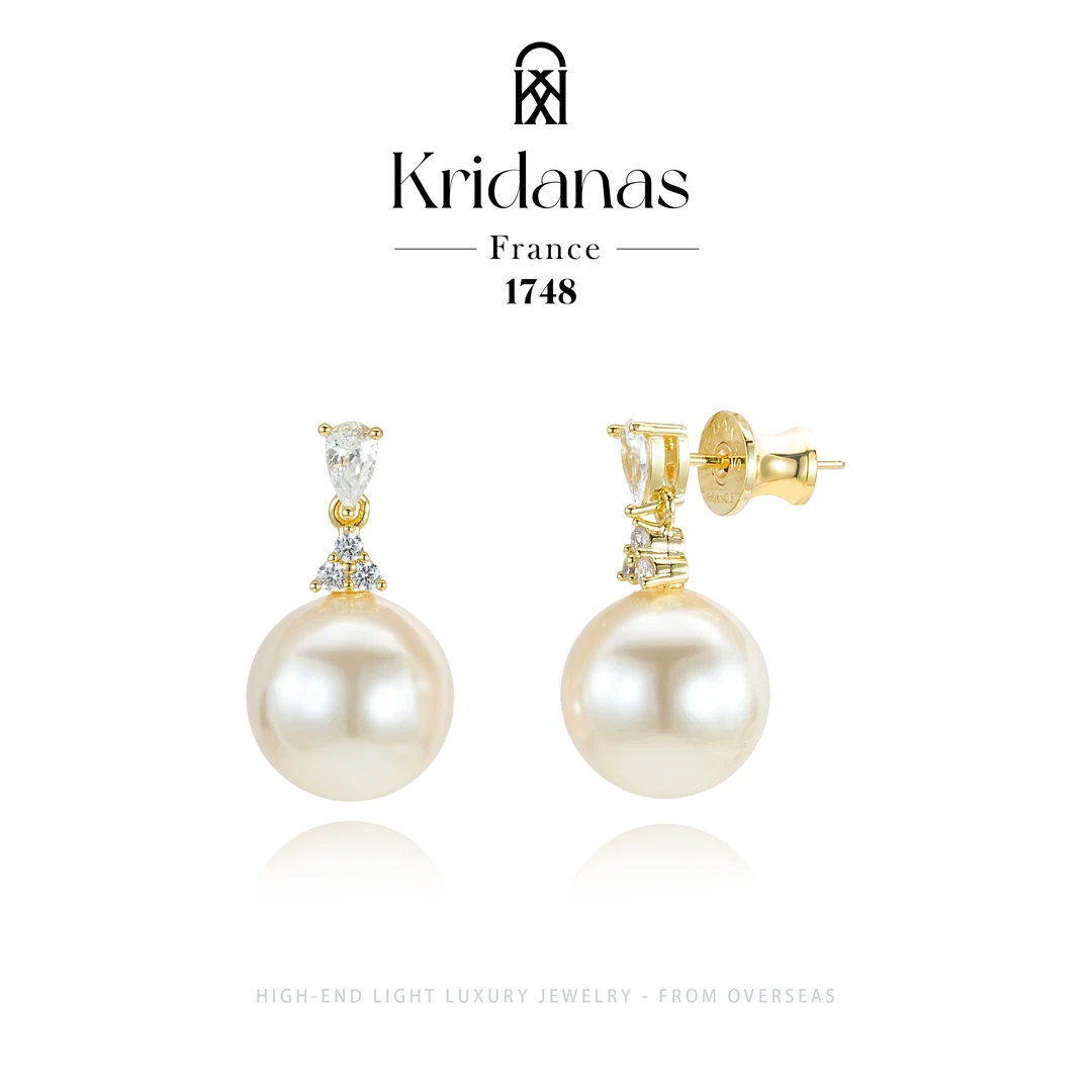 【暮色宣言】Kridanas设计师款珠珠耳钉F2257