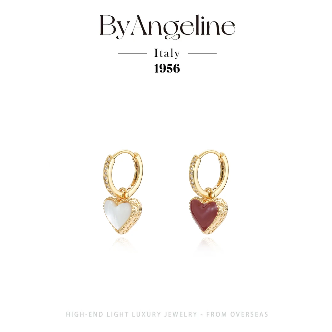 镀k金【红心皇后】Byangeline设计师款时尚耳环F1820
