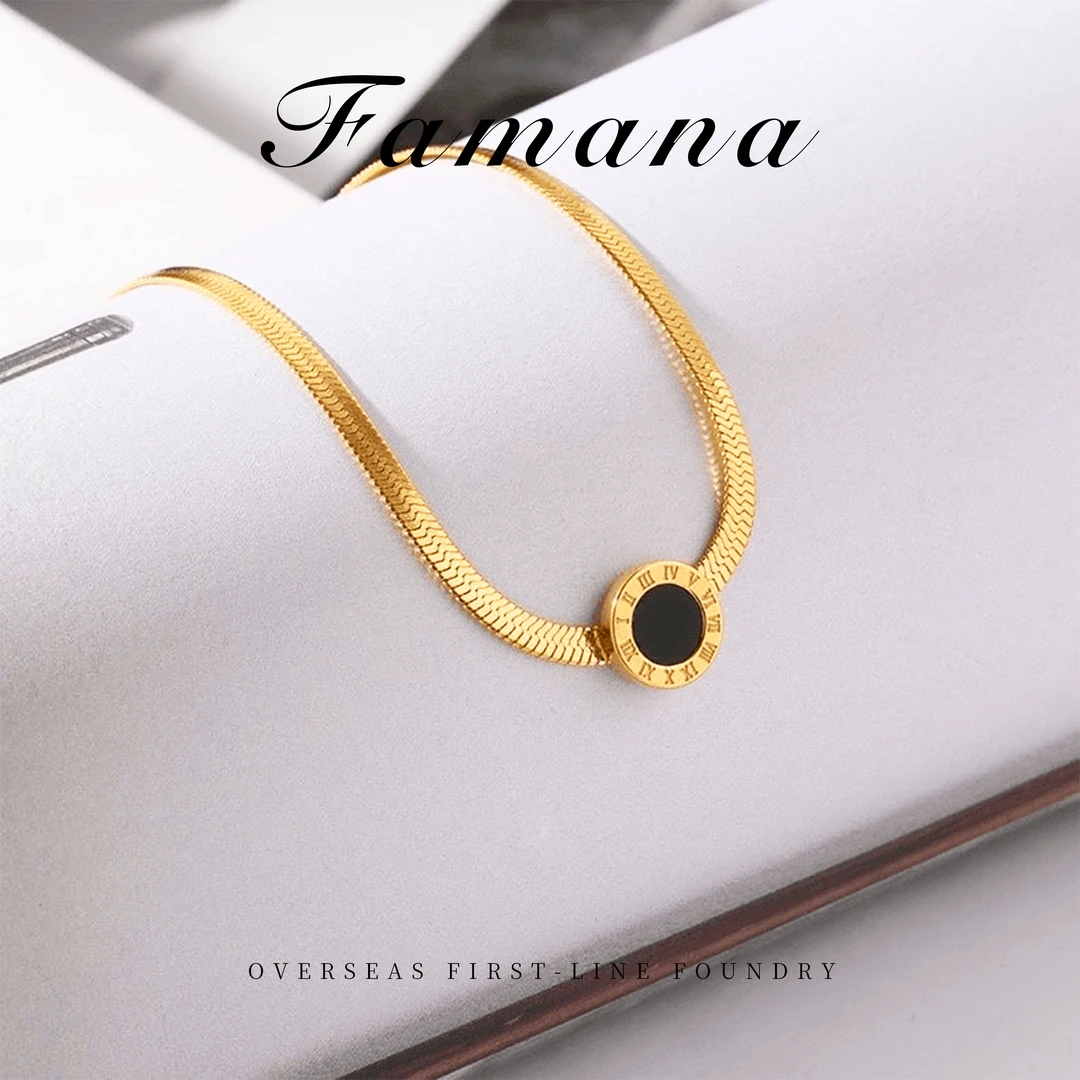 钛钢陶瓷手链 【福袋】罗马黑牌手链