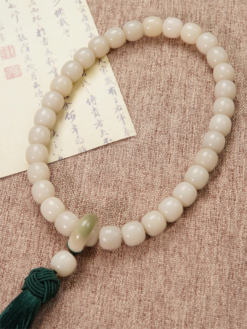 菩提根/象牙果手串玉化籽烟雨江南12mm*13mm手持