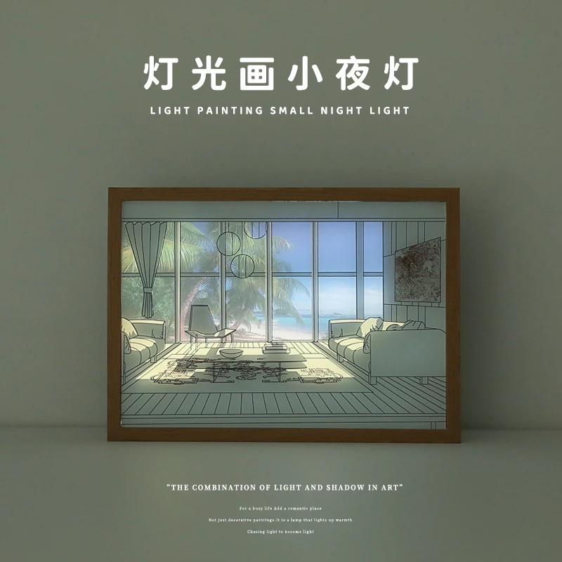 ins床头小夜灯创意夜灯情侣礼物充电小夜灯温馨阳光灯房间氛围灯