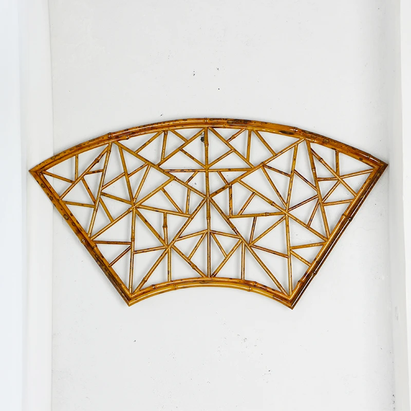 梅鹿竹花格窗纯手工六边形扇形方形冰裂纹装饰摆件可壁挂花窗