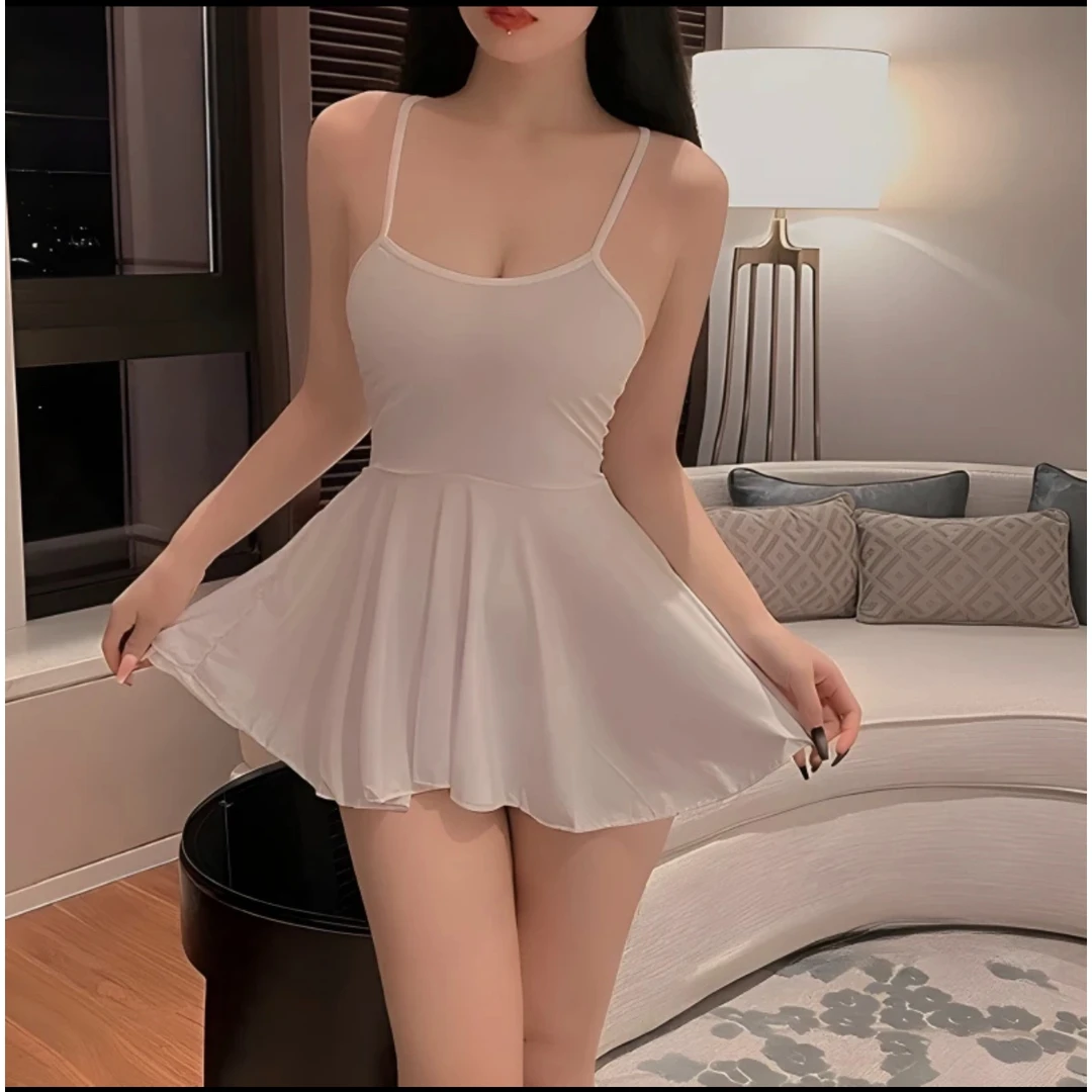 性感纯欲睡衣吊带少女情调火辣睡裙女夏薄款可爱网红风战衣超短裙