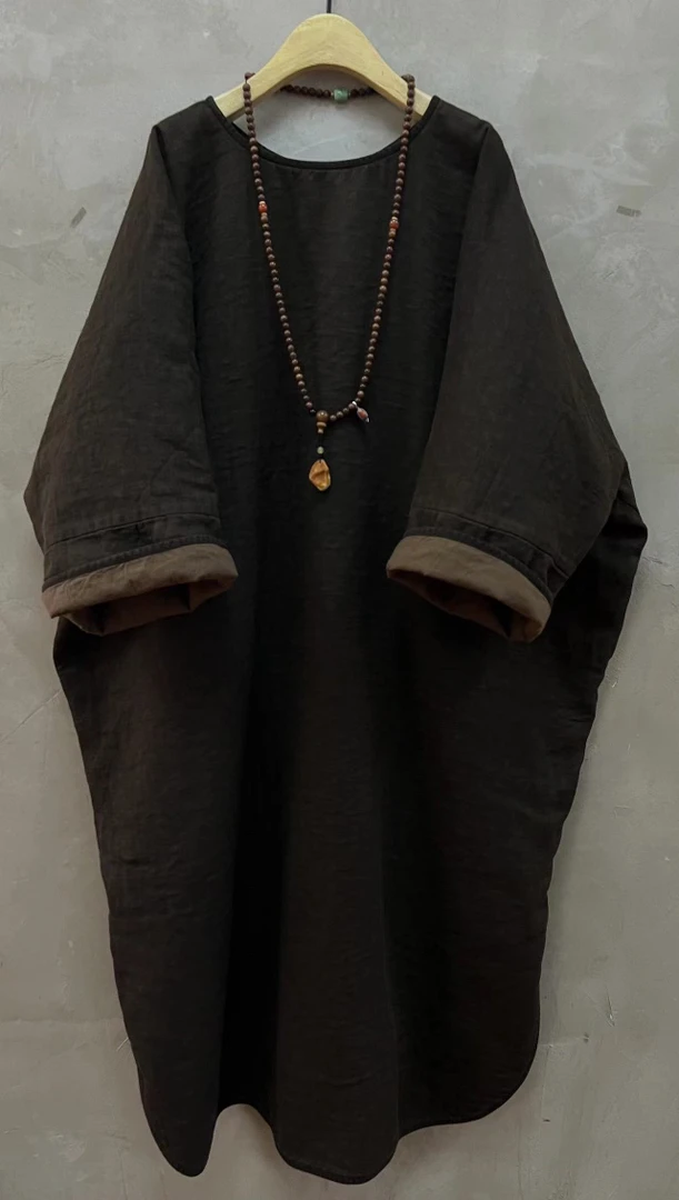 布衣家小铺子推荐～原创古兰木老袍子（植物染）