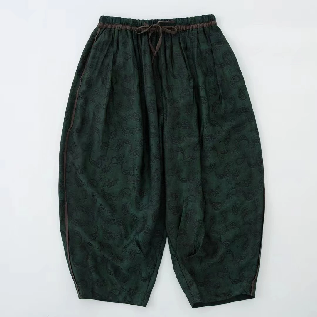 布衣家小铺子推荐～原创垒土复古风小脚口裤K2052