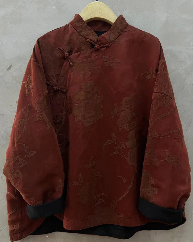 布衣家小铺子推荐～原创古兰木提花盘扣上衣