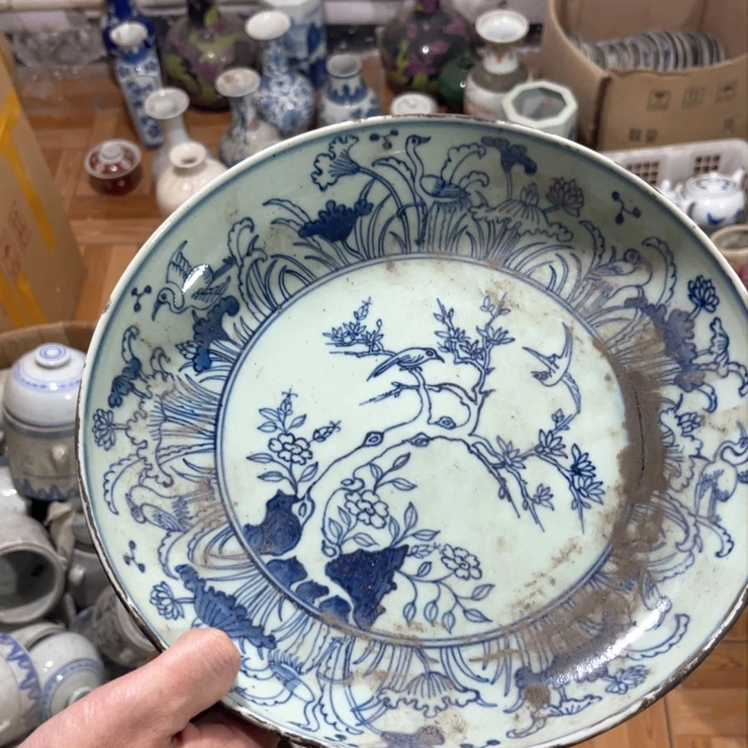 陶瓷 青花花卉图案