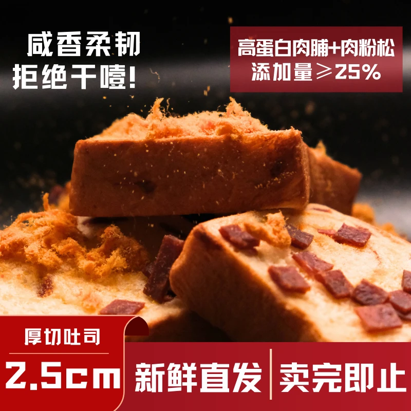 康益味肉脯厚切吐司手撕肉粉松靖江网红零食早餐480g