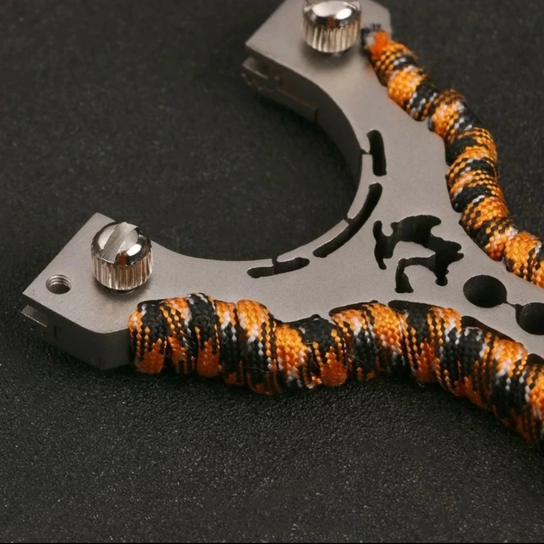 新款弹弓高精度户外弹弓架怒狼飞虎弹弓扁皮不锈钢弹工大全大威力