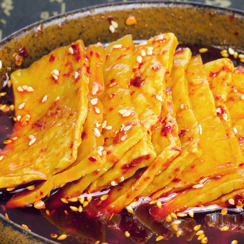 麻辣豆腐干湖南新化特产香干熬夜下酒菜零食小吃香辣白溪小豆腐干