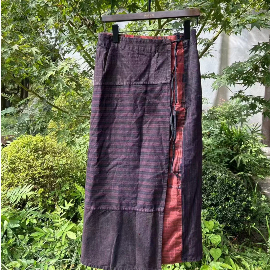 桑在云间   清月百衲土布裹裙