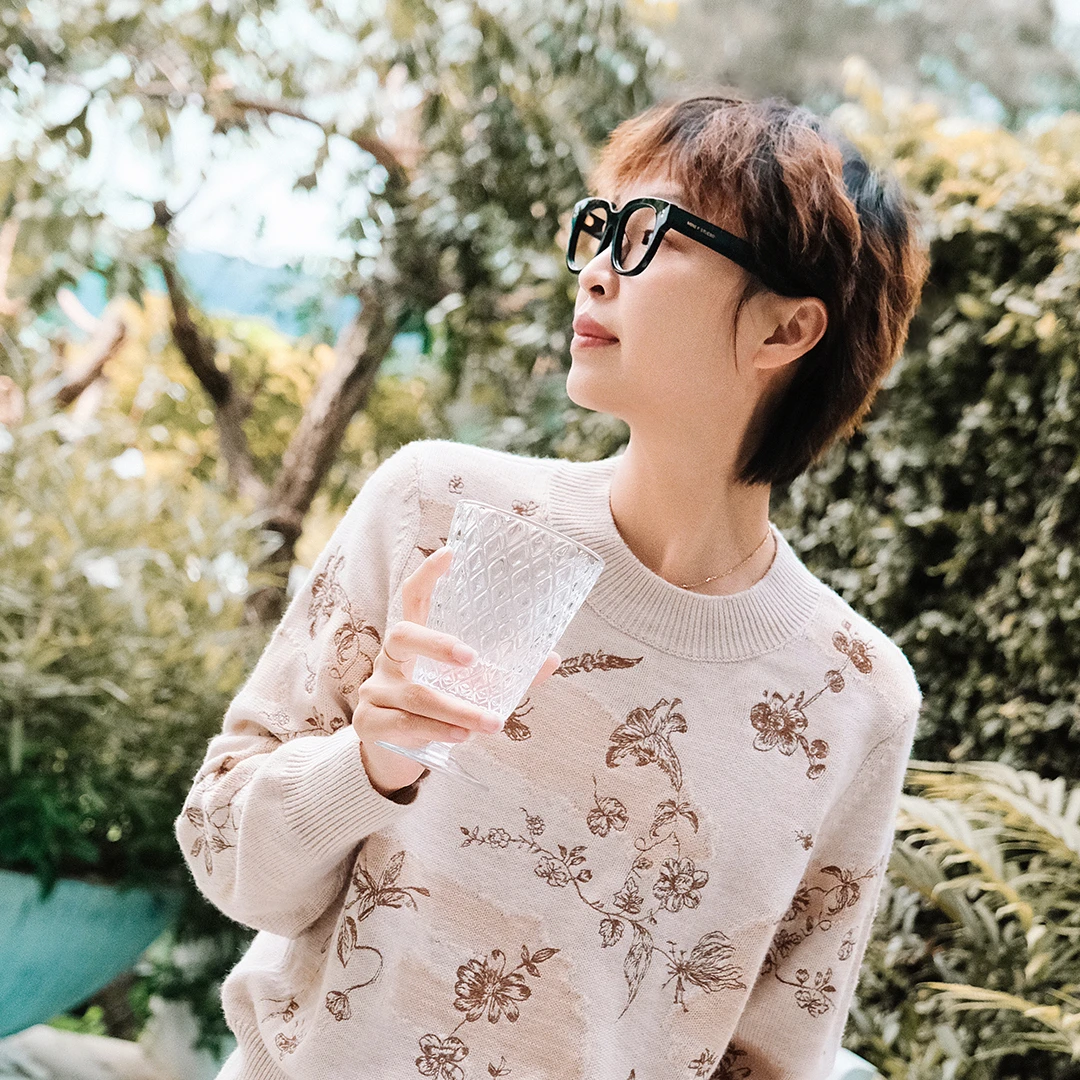 谭飞北平印象故都游园毛衫官方秋冬新款绣花针织衫上衣女士