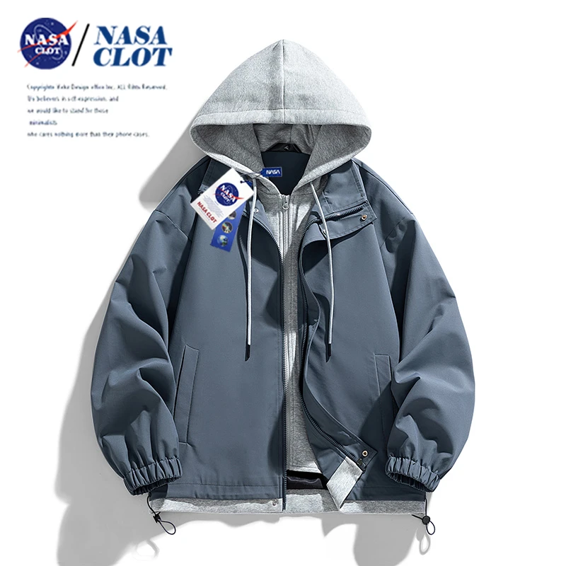 NASACLOT 时尚百搭秋季新款情侣宽松潮流休闲户外外穿夹克外套