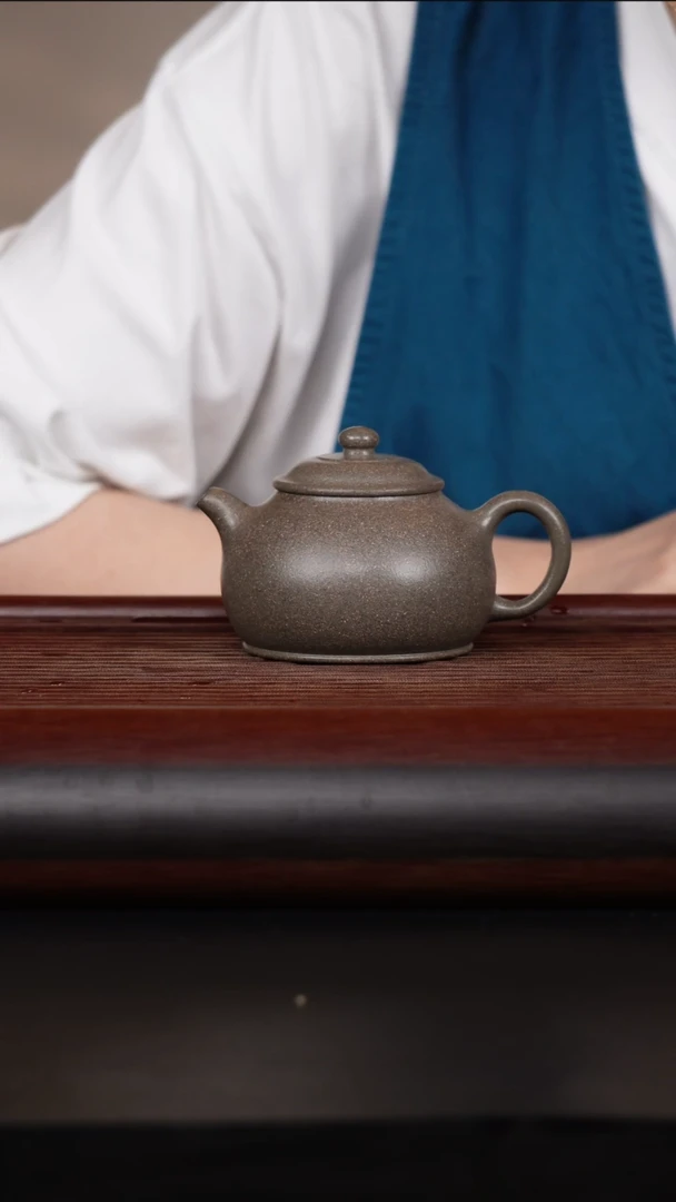 【闪购商品】紫砂茶壶 矮潘壶 青段 150CC