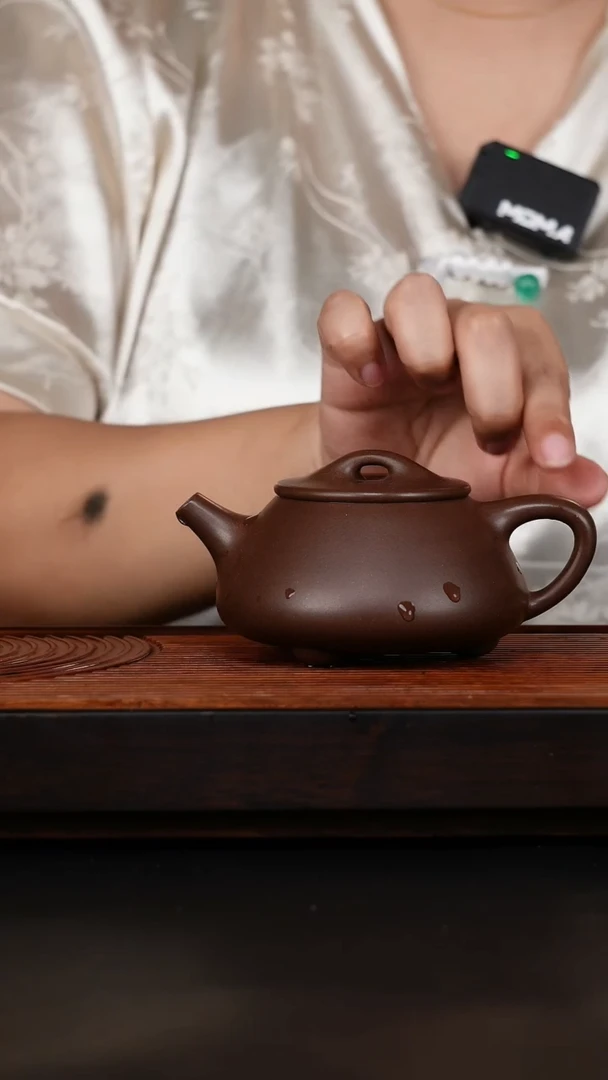【闪购商品】紫砂茶壶景州石瓢 紫泥