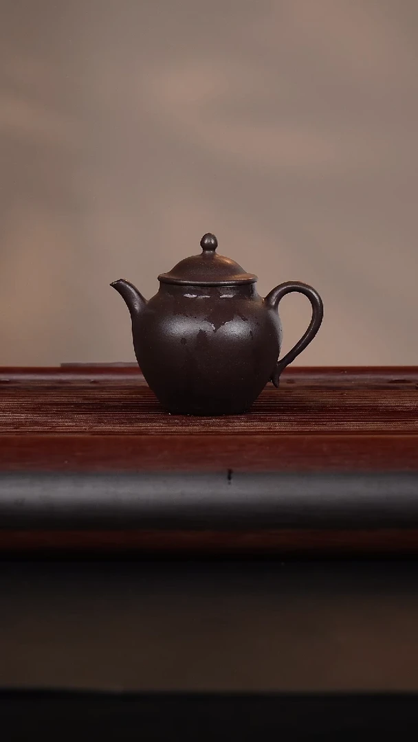 【闪购商品】紫砂茶壶 天青泥  高梨 140CC