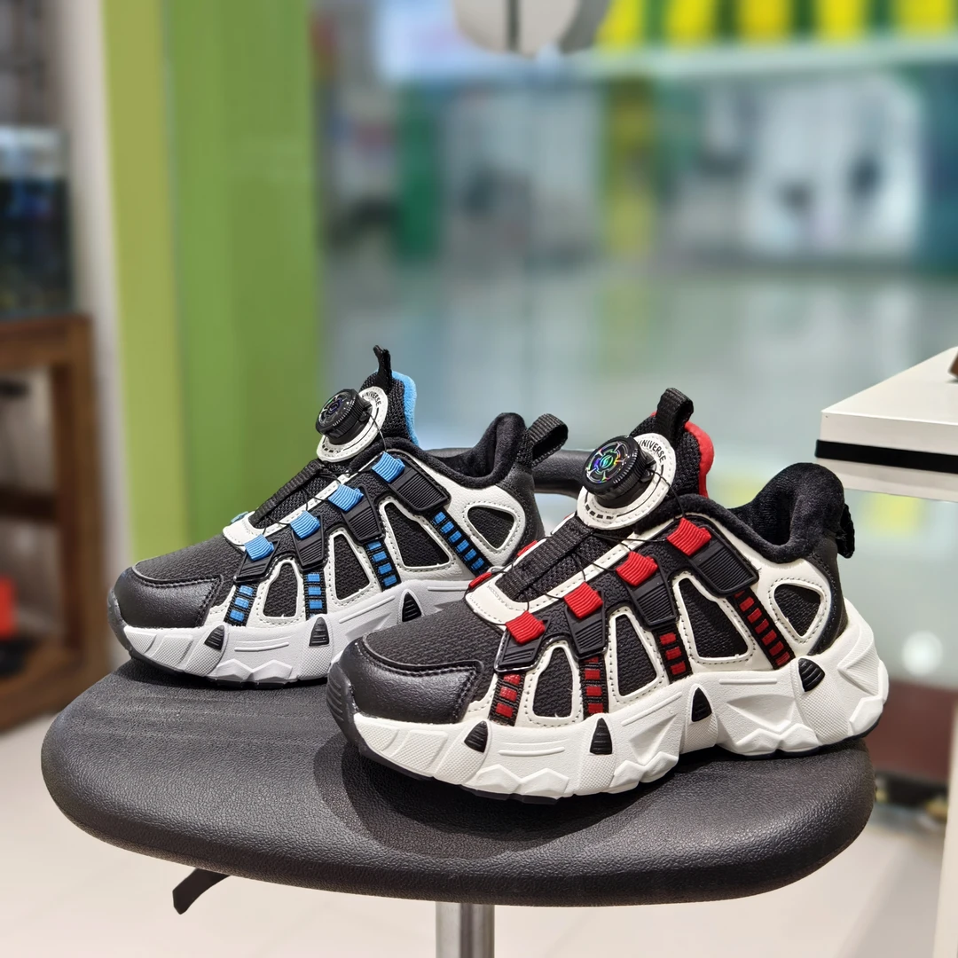 史班迪童鞋儿童运动鞋男孩大童冬季二棉加绒新款跑鞋登山鞋运动鞋