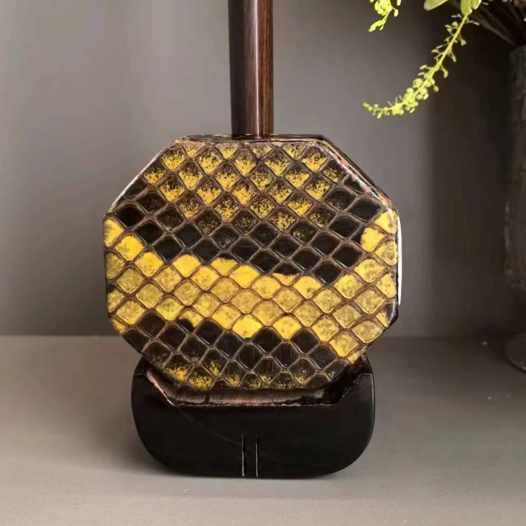 明清旧料老红木扁八角二胡  送配件