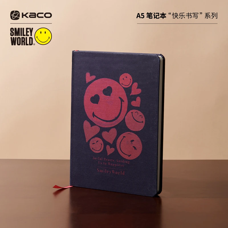 KACO 联名SMILEYWORLD虹忆A5笔记本 学生书写会议办公横线记事本