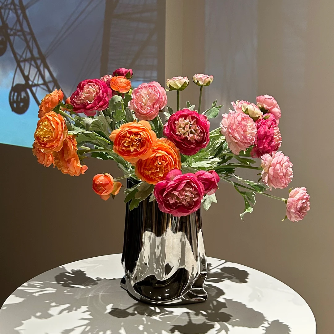 【洋牡丹】【芍药】油画风洋牡丹芍药花仿真花露莲花家居摆件客厅