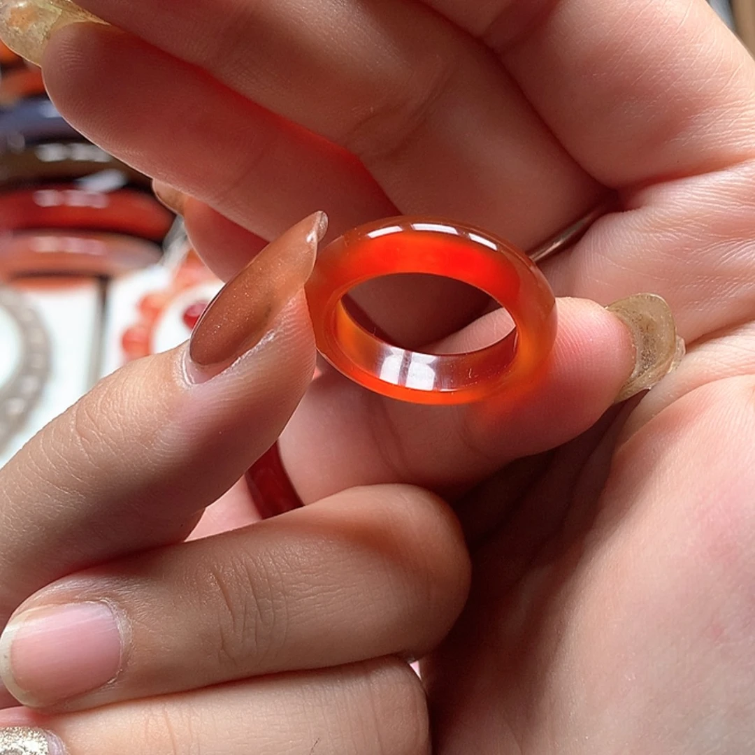 【闪购商品】玛瑙/玉髓戒指未镶嵌芸***?