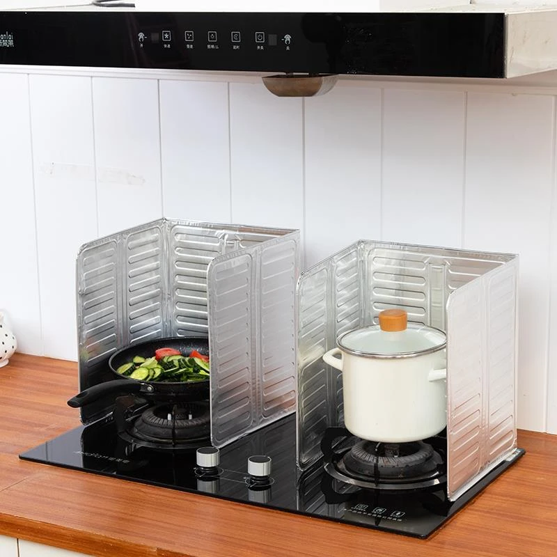 。厨板房炒菜挡油菜隔板围挡油烟厨灶炒油锅围罩做饭挡灶台防火挡