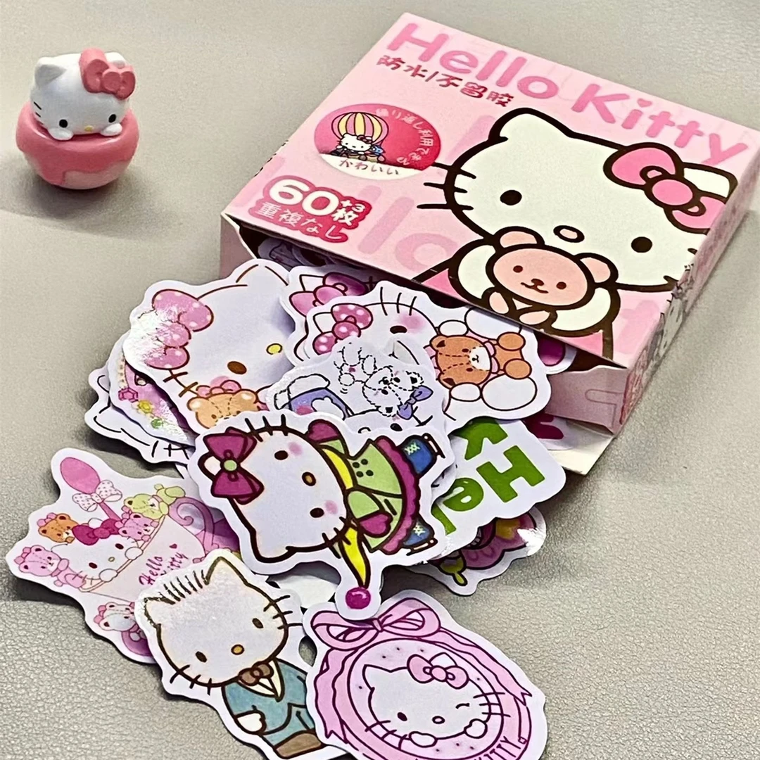 三丽欧hellokitty儿童贴纸ins高颜值爆款礼盒小图案贴画手帐装饰