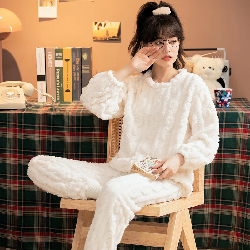 【小扬哥推荐】小个子睡衣女秋冬长袖可爱新款加厚甜美宽松加绒套