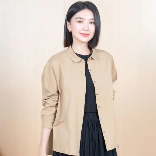 Yun/韫秋季新款时尚慵懒百搭衬衫式风衣C241213958 FY