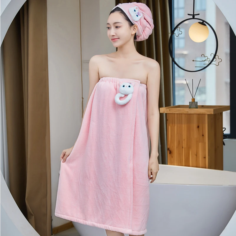 浴巾女家用可穿可裹非纯棉吸水速干浴裙大浴巾式浴袍夏天2023新款