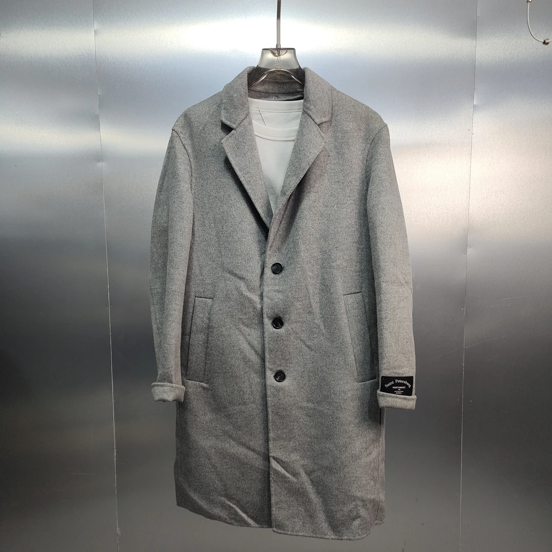 K01-110216-GX春秋款经典纯色时尚百搭（中长款）大衣