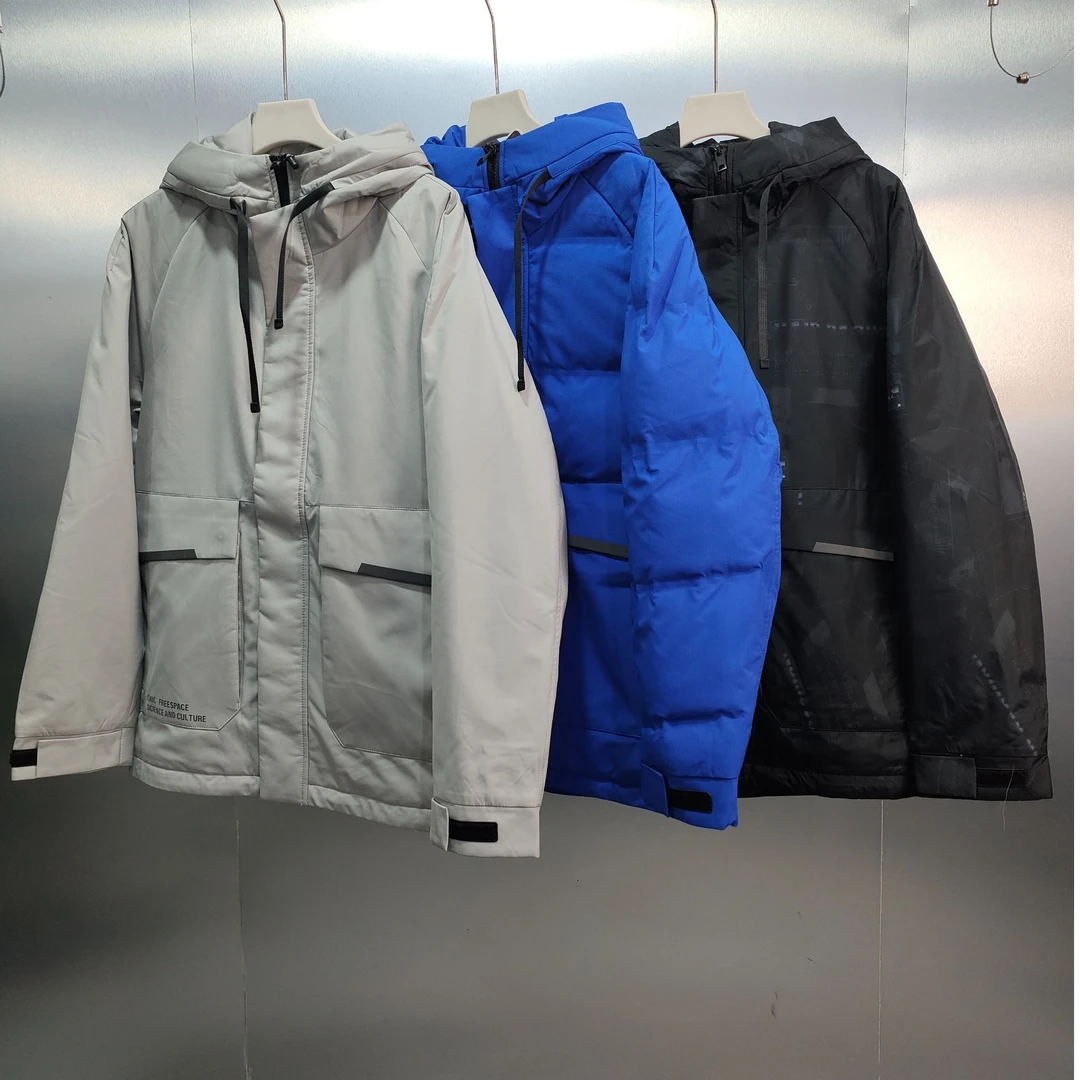 G02-111109-AP秋冬季正面大口袋时尚百搭连帽厚款外套