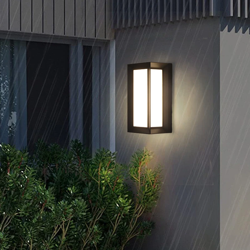 户外壁灯现代简约室外阳台过道庭院花园外墙大门露台LED防水灯具