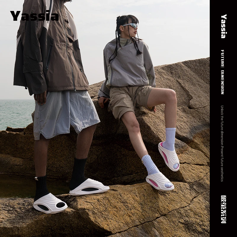 亚束破茧情侣运动拖鞋厚底防滑eva缓震舒适女生篮球外穿户外夏天