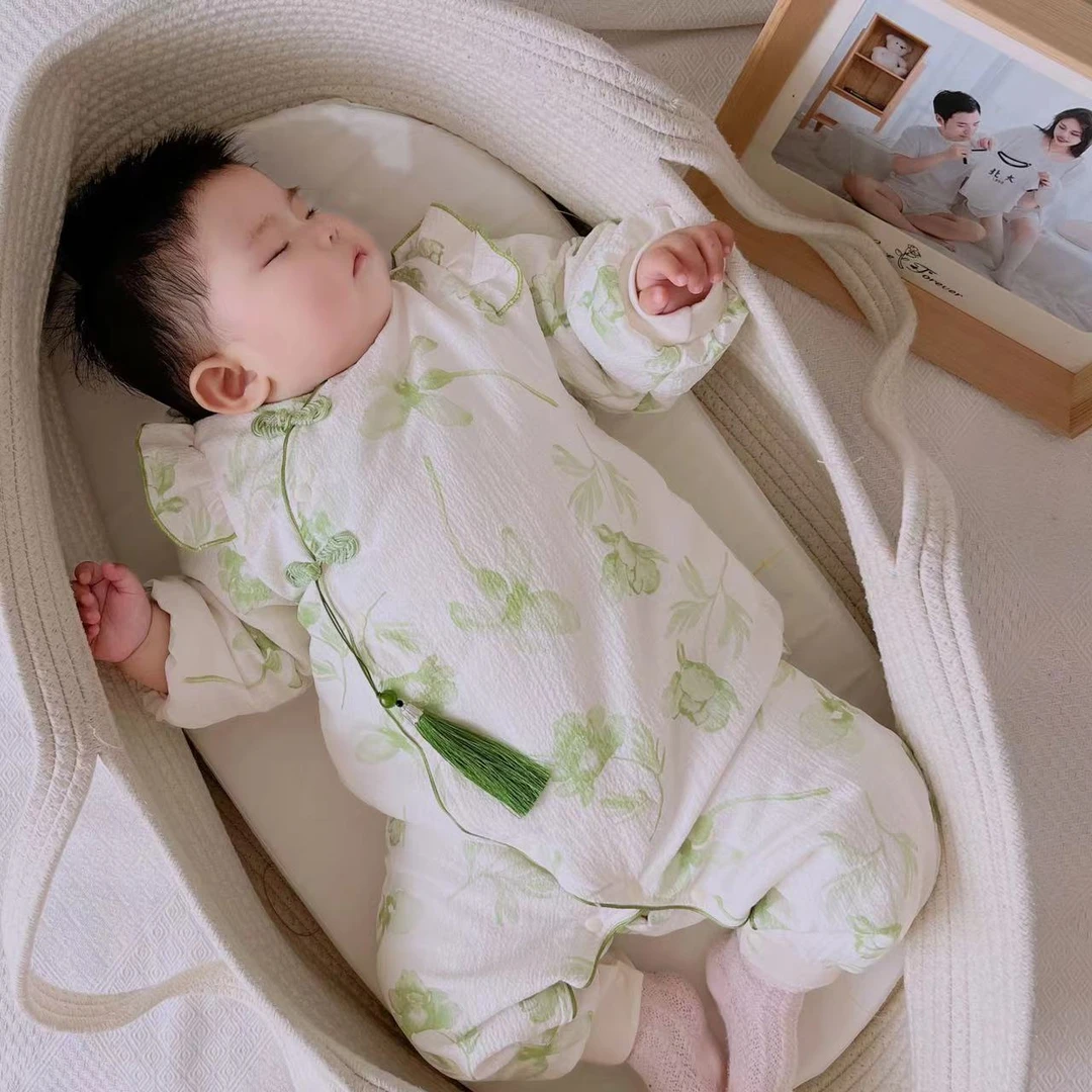 青单品过款}备注编码，青婴儿连体衣夏季爬服哈衣连体洋气