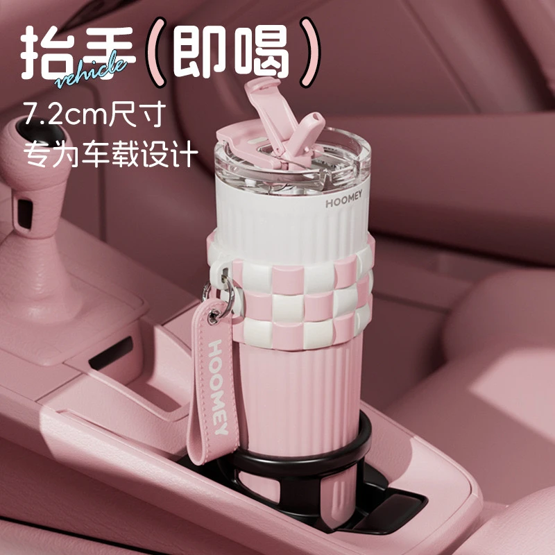 羊羊羊ing风保温杯可爱女生保温壶高级感316不锈钢保温杯大容量