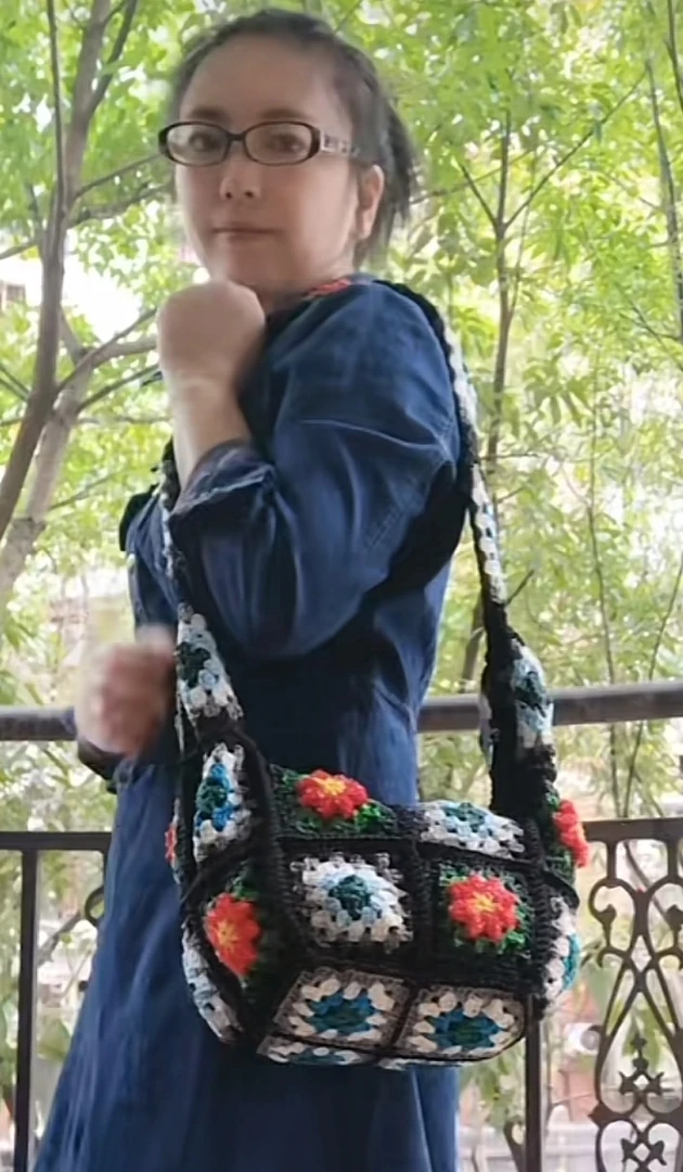 祖母钩编材包，有配视频教程