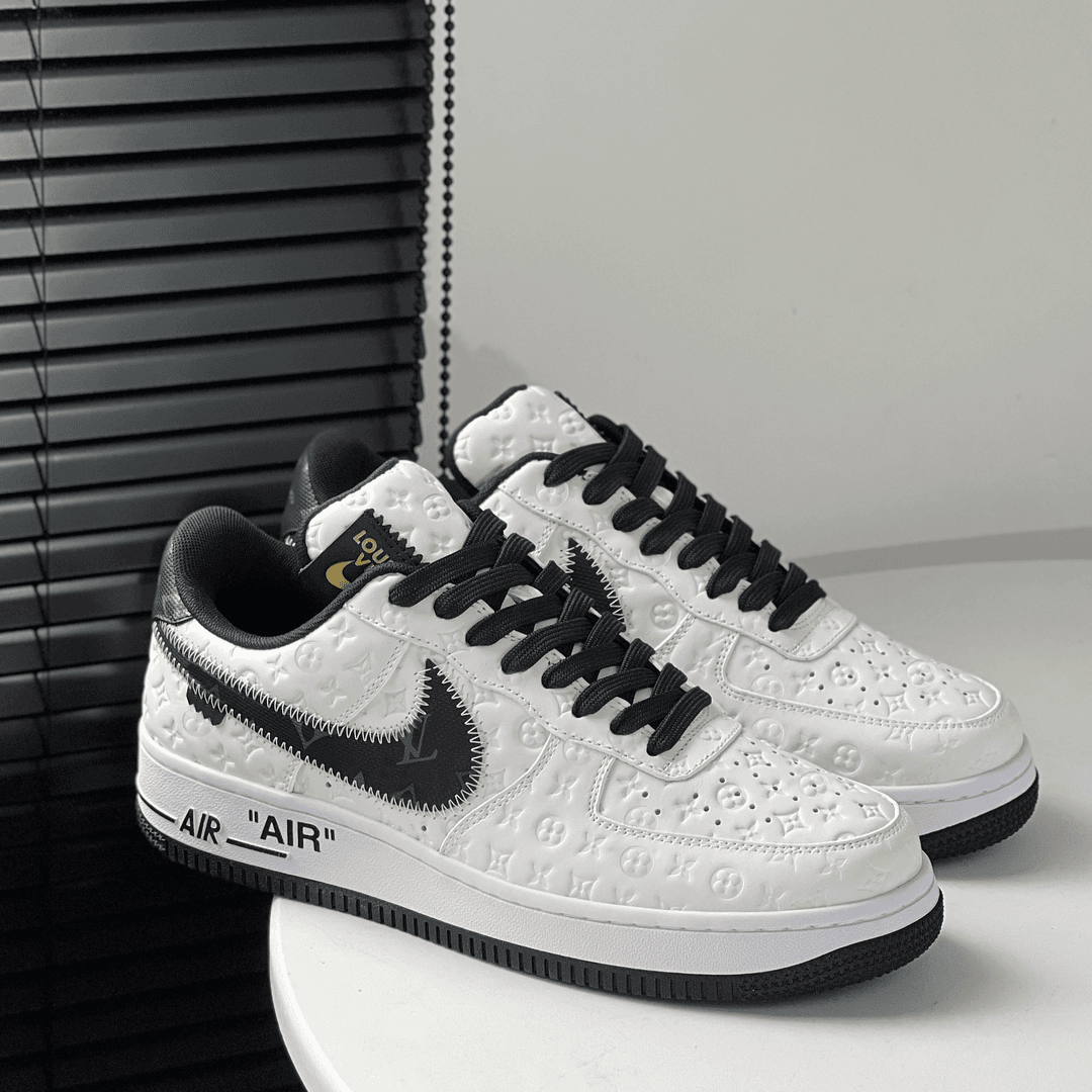 NIKE/耐克 Air Force1 22sVirgil白黑限定色百搭男女鞋【球鞋定制】