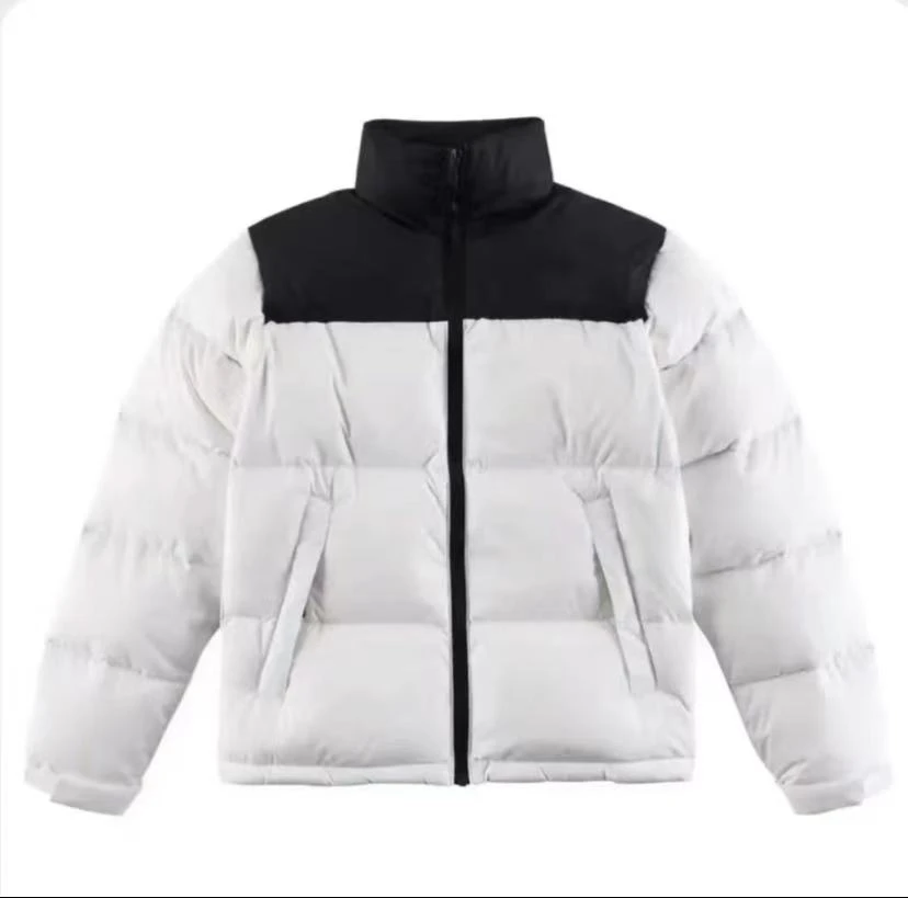 经典北拼接百搭潮服运动冬季时尚休闲情侣保暖加厚宽松羽服外套
