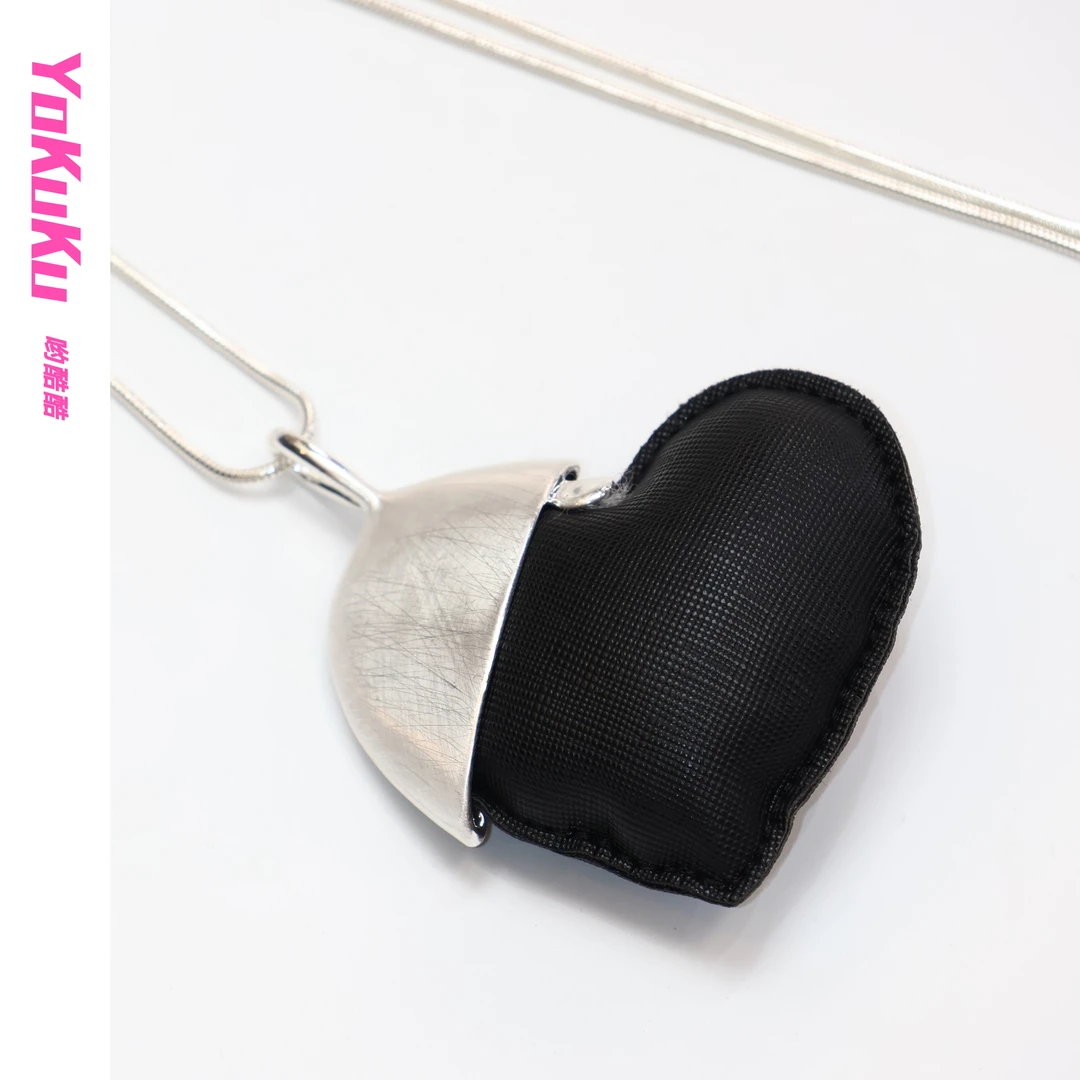 钛钢项链 （守护者）ins迷你小爱心百搭多用可斜挎长链爱心挂坠项链