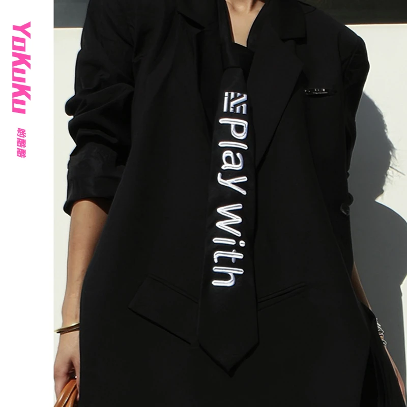 哟酷酷领带原创联名时尚百搭个性女士小众设计潮流气质独特领带款