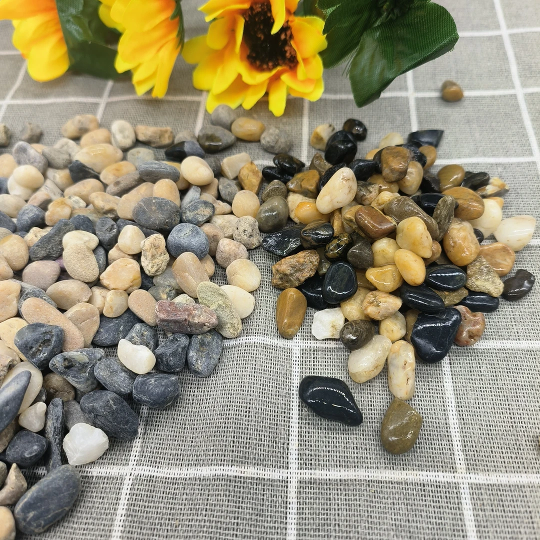 鹅卵石过滤石头地暖找平回填专用豆石水洗滤料石雨花石鱼缸造景石