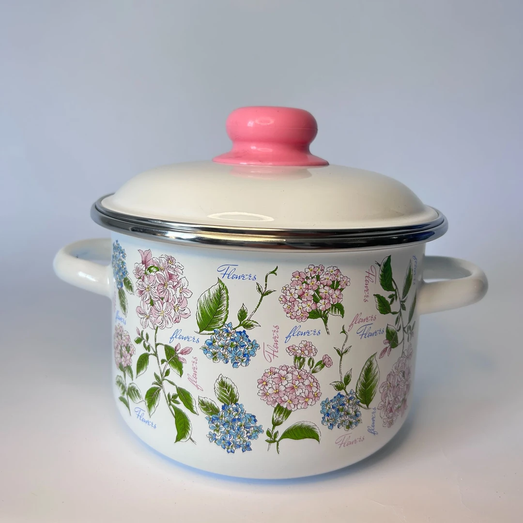 俄罗斯原装进口2L柱形锅 汤锅 奶锅 家用