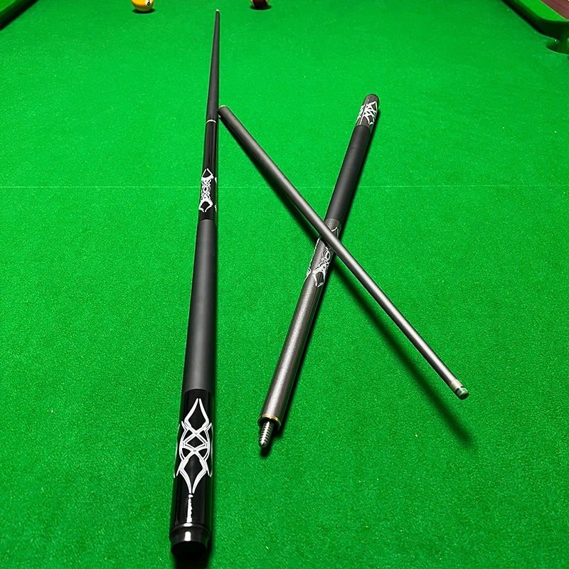 美洲豹碳素黑科技台球大头杆中头杆小头杆中式黑八高档台球杆打球